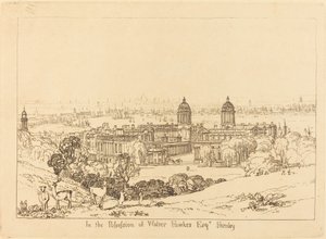 Londres depuis Greenwich, publié en 1811 - Joseph Mallord William Turner