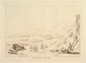Tours Martello près de Bexhill, Sussex Liber Studiorum, partie VII, planche 34, 1811 - Joseph Mallord William Turner