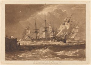 Navires dans une brise - Joseph Mallord William Turner