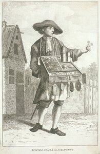 Couteaux, peignes ou encriers, Cris de Londres, vers 1750 - JM