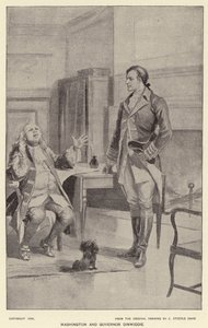 Washington et le gouverneur Dinwiddie - J. (after) Steeple Davis