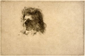 Une tête - J. Alden Weir