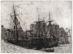 Castle Rushen--Isle of Man - J. Alden Weir