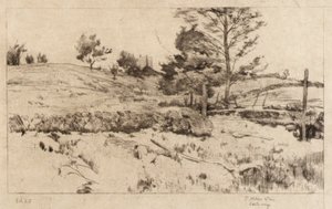 Paysage (croquis des champs) - J. Alden Weir