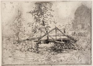 Le pont de bois - J. Alden Weir