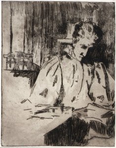 Femme Lecture - J. Alden Weir