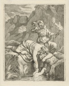 Thétis plonge Achille dans le Styx