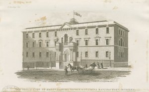 Burslem - usine de Messrs. Samuel Alcock & Cos. (gravure sur acier)