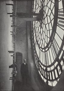 Vue intérieure du cadran de Big Ben - J. Benjamin Stone