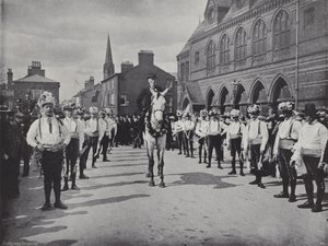 Festival du 1er mai de Knutsford, les danseurs de Morris - J. Benjamin Stone