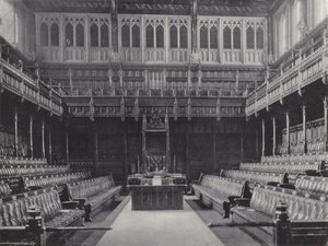 La Chambre des communes depuis le Bar - J. Benjamin Stone