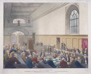 Cour du banc du roi, Guildhall, Londres, 1808