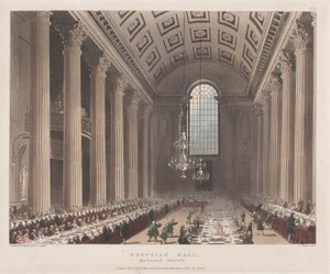 Salle égyptienne, Mansion House, 1er janvier 1809