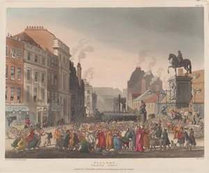 Pilori, Charing Cross, 1er avril 1809 - J. Bluck