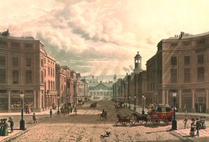 Regent Street depuis Piccadilly, vers 1822