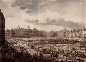 Marché de Smithfield, Londres, 1811