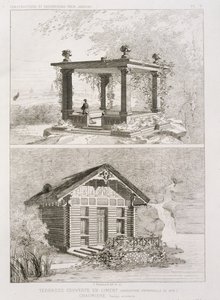 Terrasse couverte de ciment et tonnelle conçue par Danjoy, c.1880 - J. Boussard