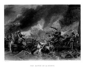 La bataille de La Hogue, 1692, 1860