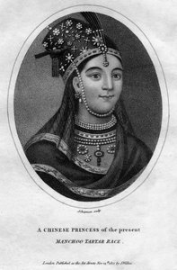 Une princesse chinoise de la race tartare Manchoo