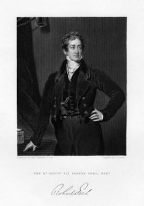 Sir Robert Peel, Premier ministre britannique, 19e siècle