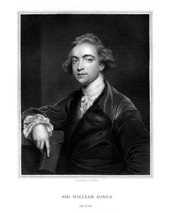 Sir William Jones, orientaliste, philologue et juriste anglais, 1832