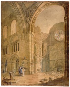 Église de St Bartholomew-the-Great, Smithfield, City de Londres, 1806 - J Coney