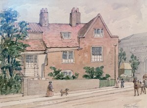Vieilles maisons à Kennington Green, 1855 - J. Findley