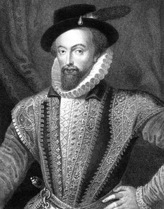 Sir Walter Raleigh, écrivain, poète, courtisan, aventurier et explorateur anglais, 1821 - J Fitler