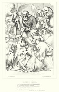 La mort de Cordélia (gravure) - J. Franklin
