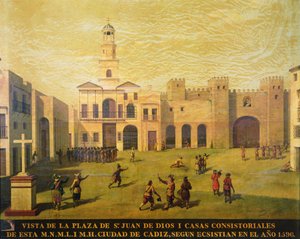 Plaza de San Juan de Dios en 1596 - J. Garcia