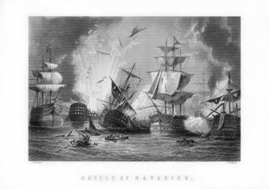 La bataille navale de Navarin, 20 octobre 1827 - J. Godfrey