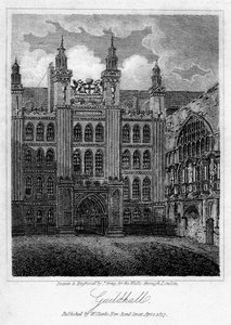 Guildhall, Cité de Londres, 1817