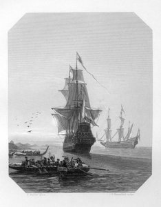 Abel Tasman, navigateur, explorateur et marchand néerlandais du XVIIe siècle, vers 1870 - J. H. Rennefeld