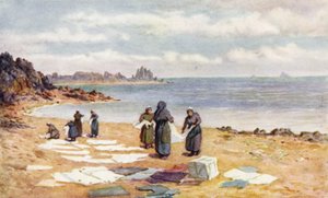 Jour de séchage à La Houle - J. Hardwicke Lewis