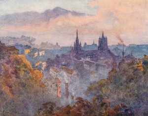 Lausanne depuis le Signal - J. Hardwicke Lewis