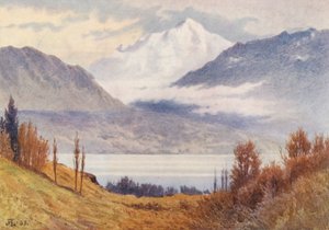 Mont Blanc depuis Morges - J. Hardwicke Lewis