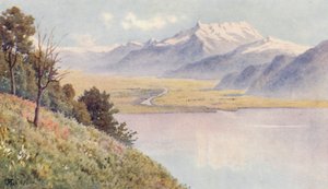 La vallée du Rhône depuis Mont Pèlerin - J. Hardwicke Lewis