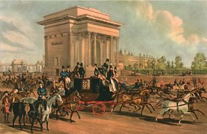 Hyde Park Corner, vers 1838 - J Harris
