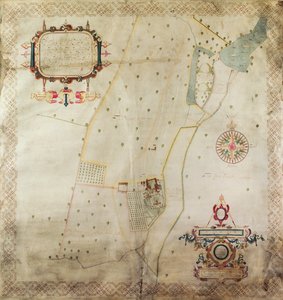Carte du manoir de Shifnal, Shropshire, 1635