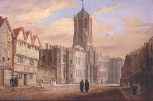 Oxford : Tom Tower et la façade ouest du Christ Church College - J. Harwood
