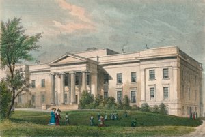 Nouvel hôpital des jeunes marchands, Lauriston Lane, Édimbourg, vers 1830 - J Henshall