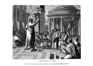 Paul prêchant à Athènes