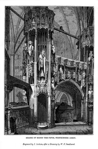 Sanctuaire de Henri V, Abbaye de Westminster, 1843