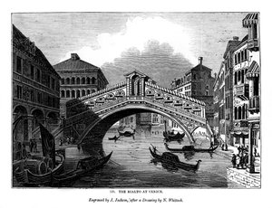 Le Rialto à Venise, 1843