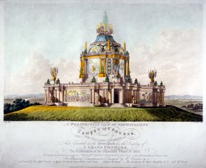 Temple de la Concorde, Green Park, Westminster, Londres, 1814 - J Jeakes