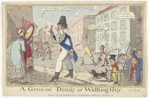 Caricature du dandy le jour de Guy Fawkes - J. Lewis Marks