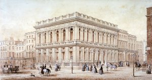 Vue du Army and Navy Club sur Pall Mall, Westminster, Londres - J Marchant