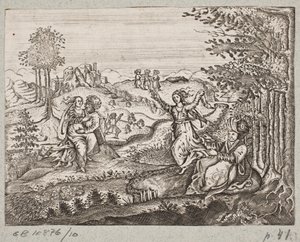 Illustration pour Adam Olearius, "Persianischer Rosenthal von einem Sinnreichen Poeten Schich Saadi [...]", Schleswig 1660 - J. Muller