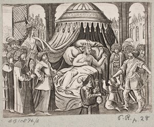Illustration pour Adam Olearius, « Persianischer Rosenthal von einem Sinnreichen Poeten Schich Saadi […] », Schleswig 1660 - J. Muller