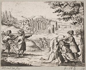 Illustration pour Adam Olearius, "Persianischer Rosenthal von einem Sinnreichen Poeten Schich Saadi [...]", Schleswig 1660 - J. Muller